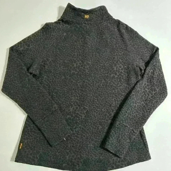 LUCY Cheetah Print 1/2 Zip Pullover Sweater - Picture 8 of 8